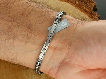 Bransoletka Męska Nomination Czarna z Diamentami ze Stali Nierdzewnej - 21 cm zapięcie.jpg